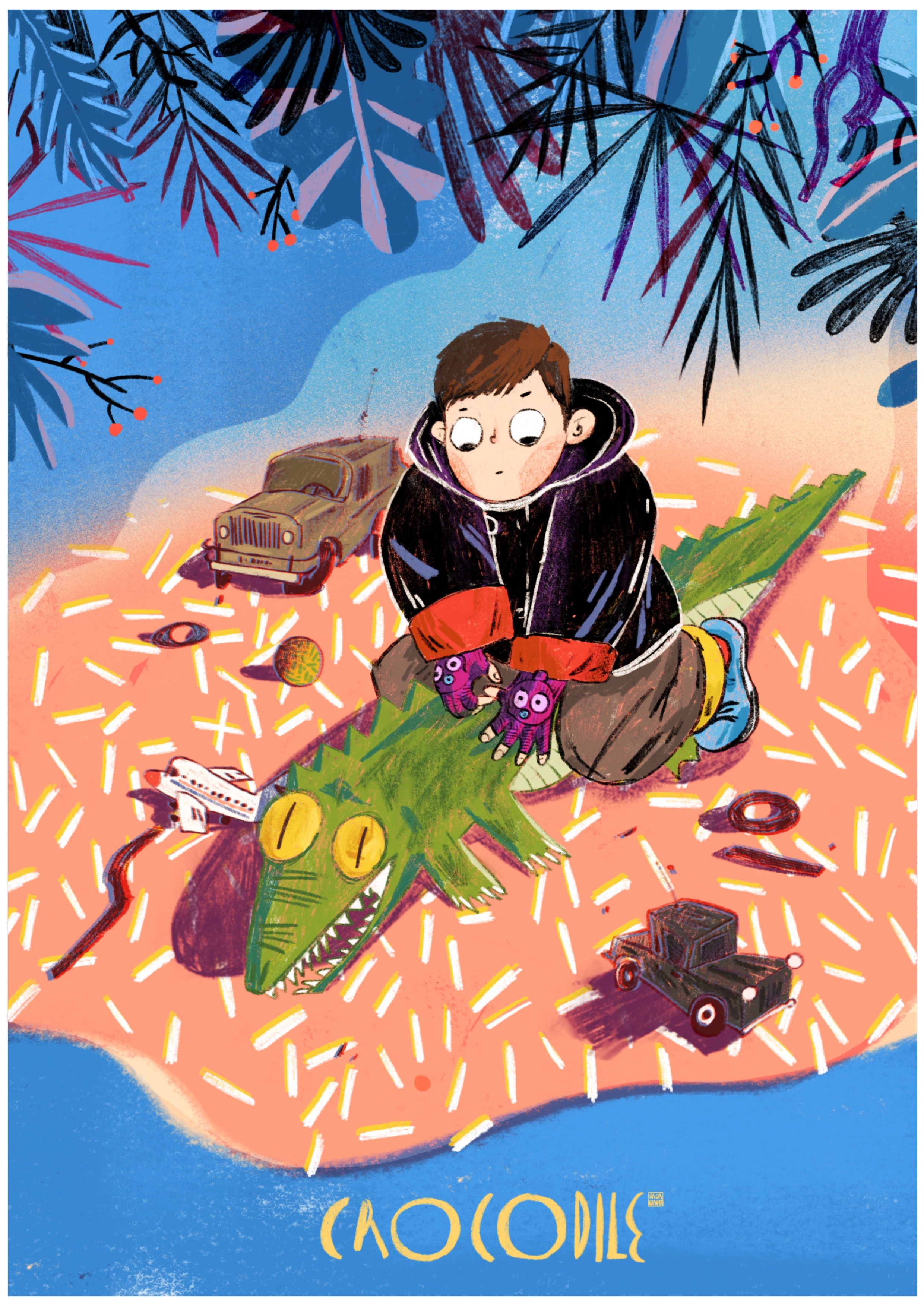 鳄鱼|插画|商业插画|王dada - 原创作品 - 站酷 (zcool)