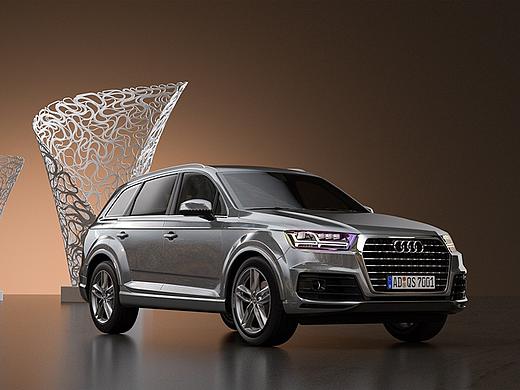 Audi Q7-Redshift渲染(上)