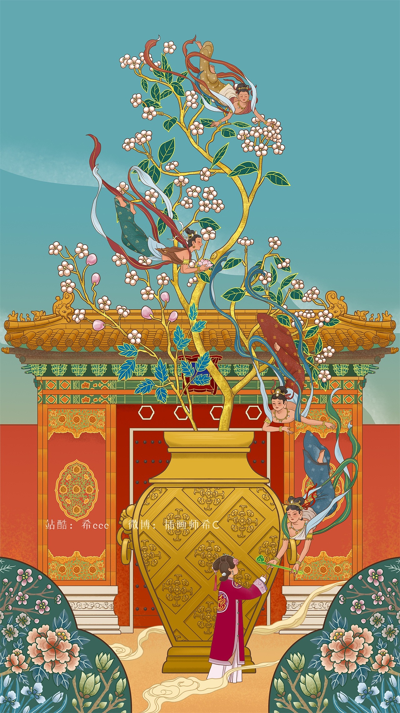 敦煌故宫系列（图ZMjA4NzcxMzIw） - 商业插画 - 站酷设计师画图机器1号原创素材 - 站酷ZCOOL