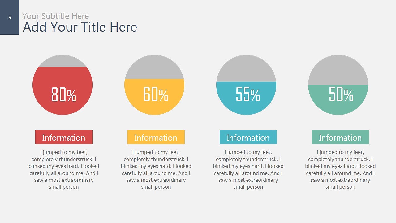 【ppt模板】动态扁平化商务总结汇报类ppt模板(两种配色方案)