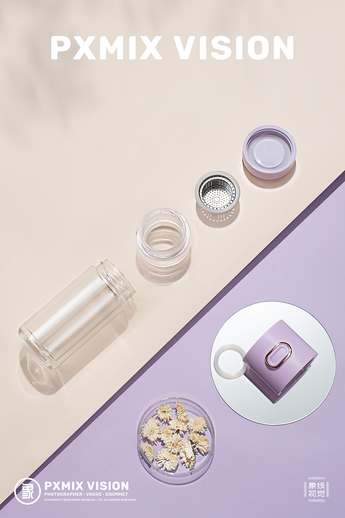 茶水分离杯 水具电商摄影