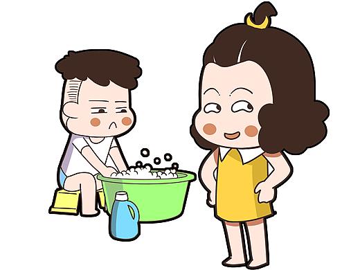 想让老娘洗衣服,没门!