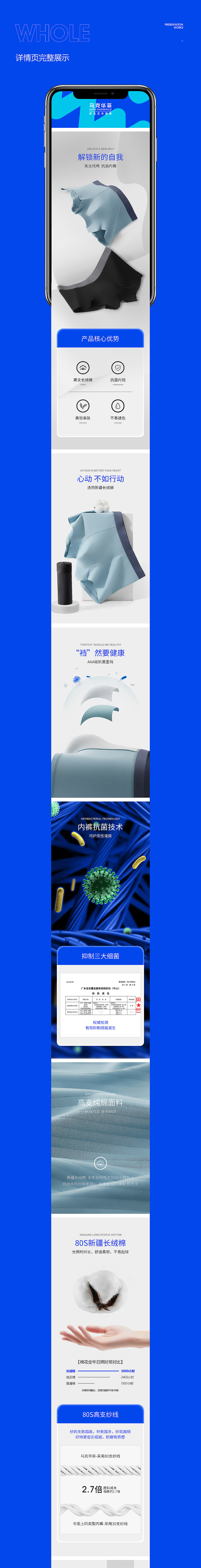 男士内裤 | 详情页合集 x 专注针织类产品视觉打造