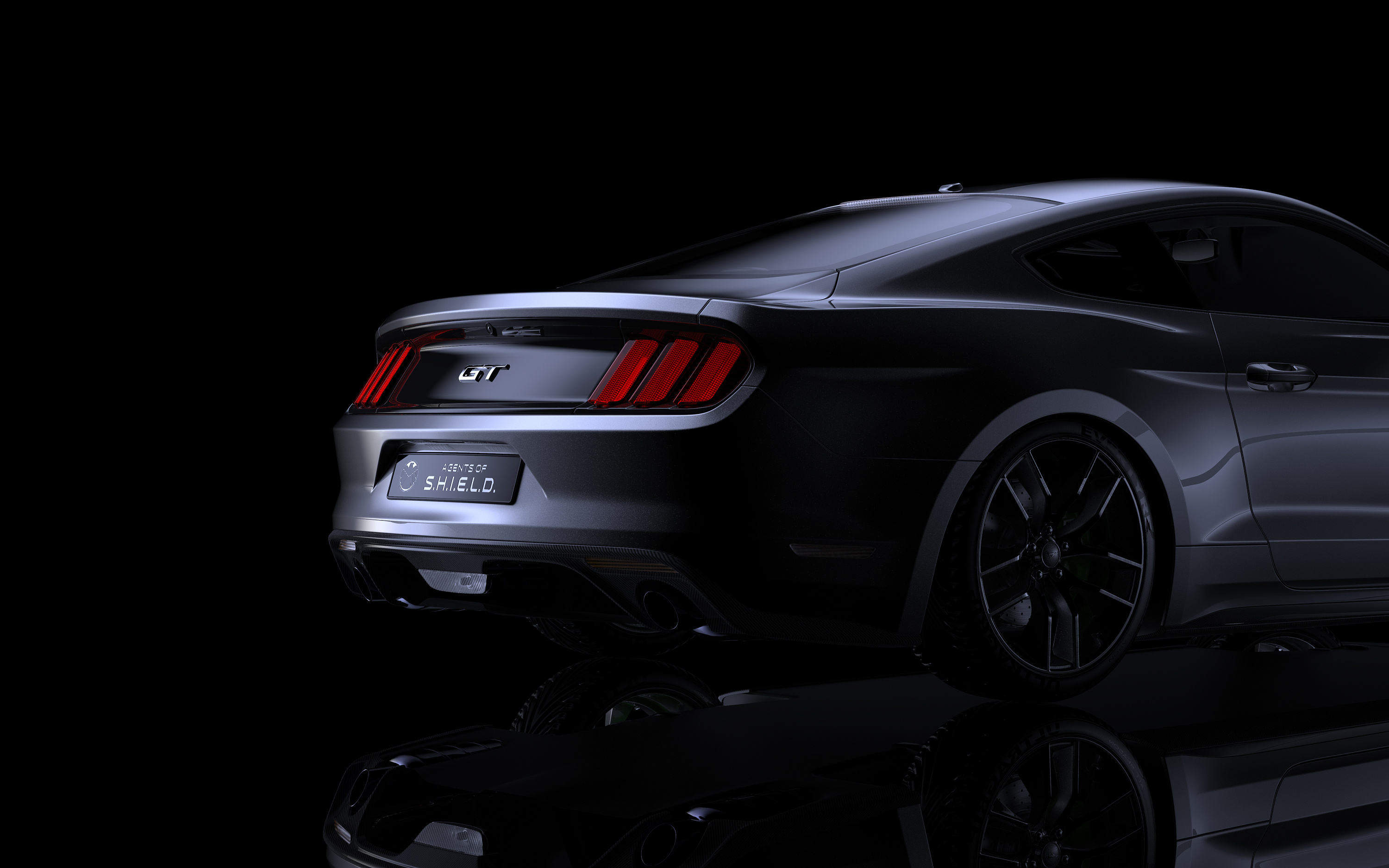 福特mustang-汽车渲染