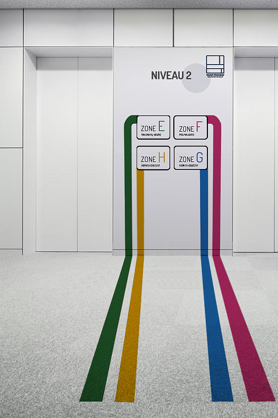 医院内部标识导向设计