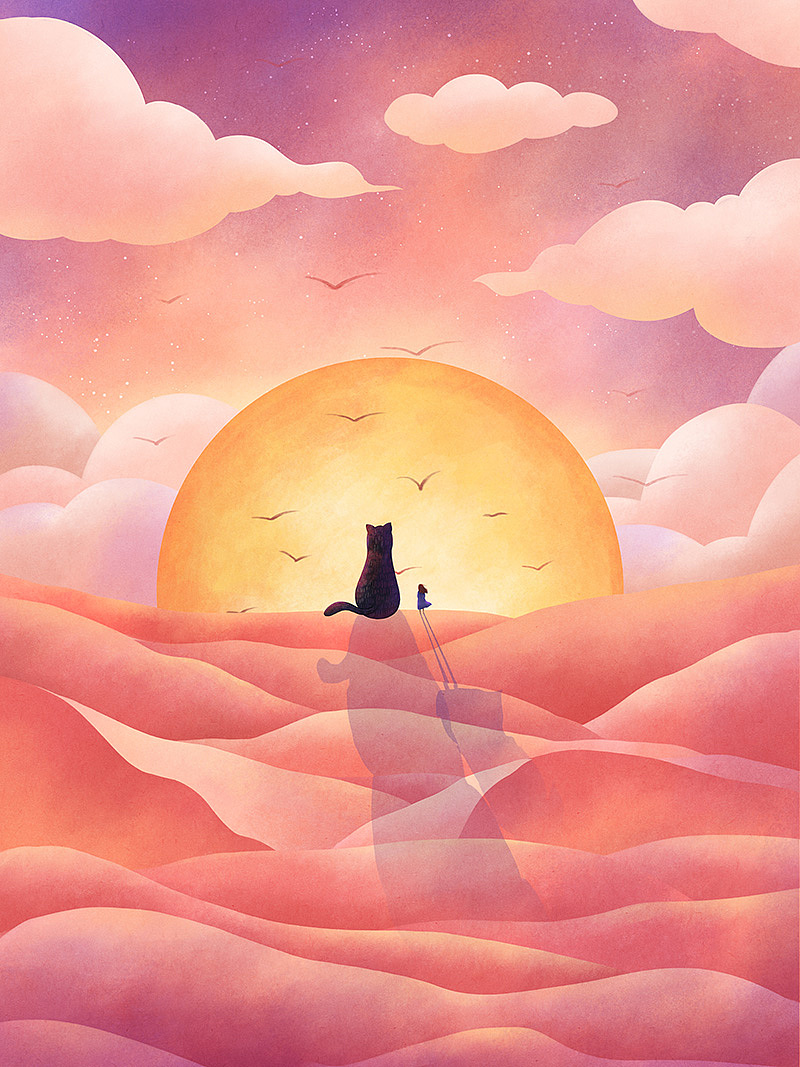 粉色的沙漠（图ZMTE4MjUwNzA4） - 创作习作 - 站酷设计师李那那原创素材 - 站酷ZCOOL