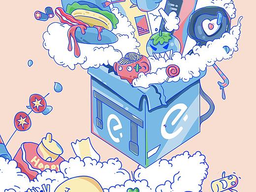 饿了么?看我的奇妙美食箱!