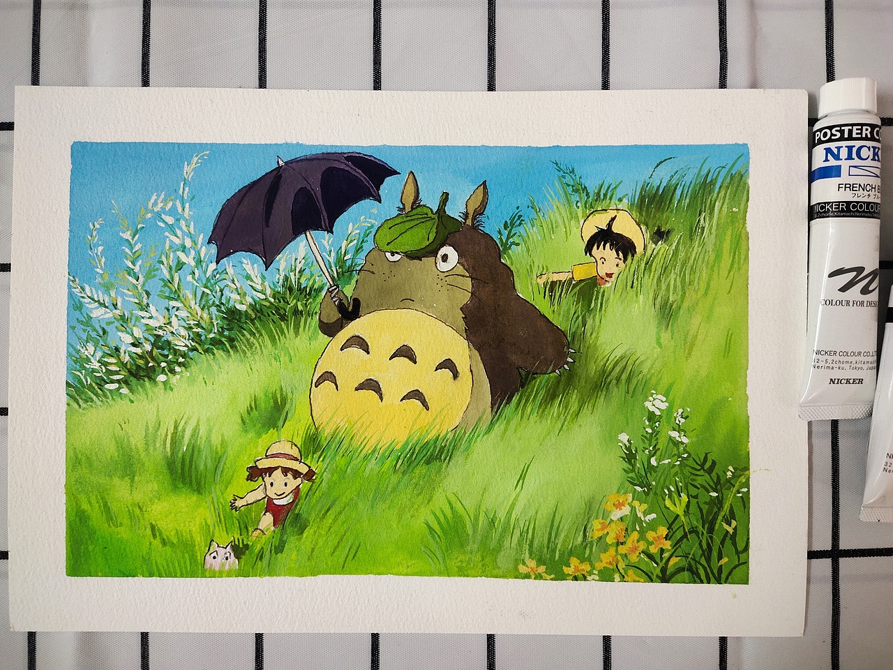 宫崎骏原创场景不透明水彩