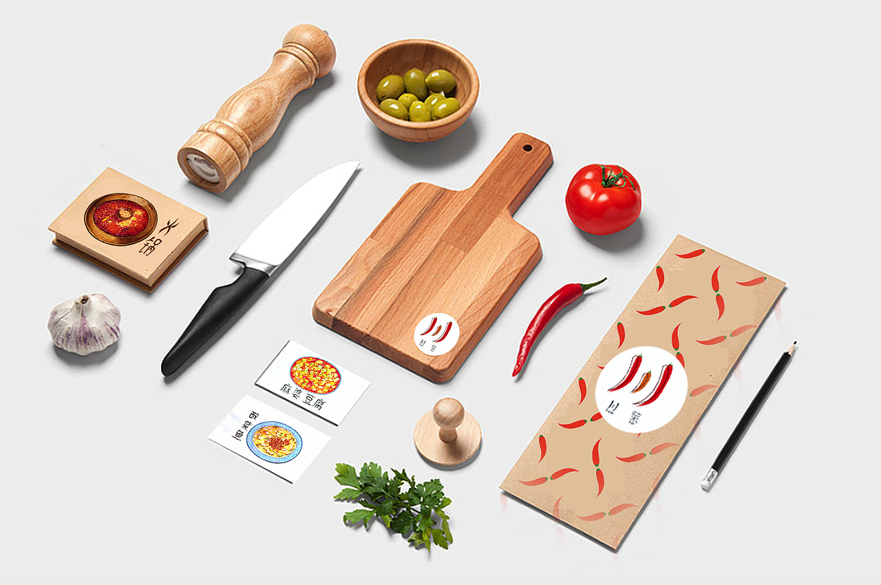 川菜VI形象设计（图ZOTE0OTU1NjA=） - Logo - 站酷设计师Cherrynineya9原创素材 - 站酷ZCOOL