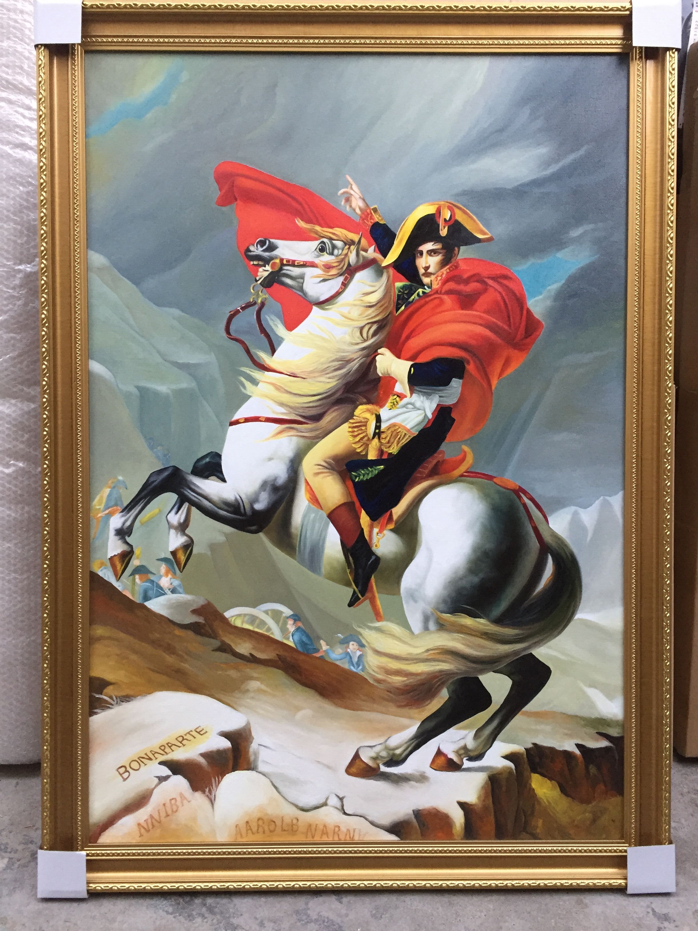 拿破仑骑马油画的意义图片