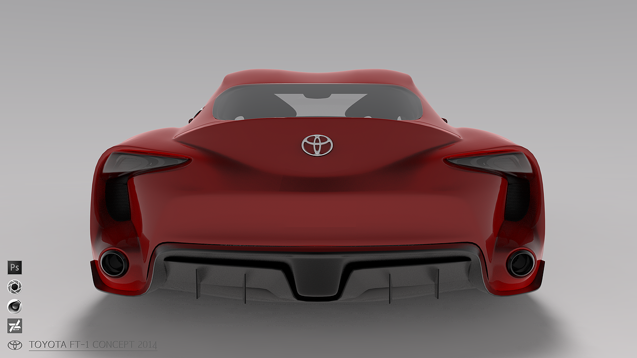 Toyota FT-1 concept 2014 渲染