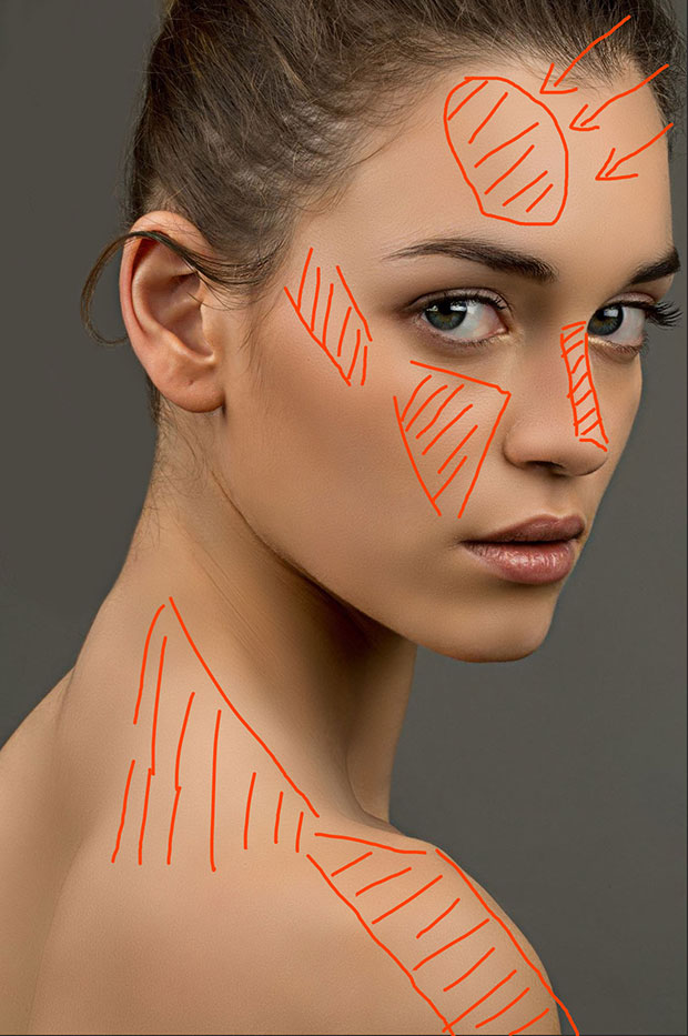 ps人像精修案例