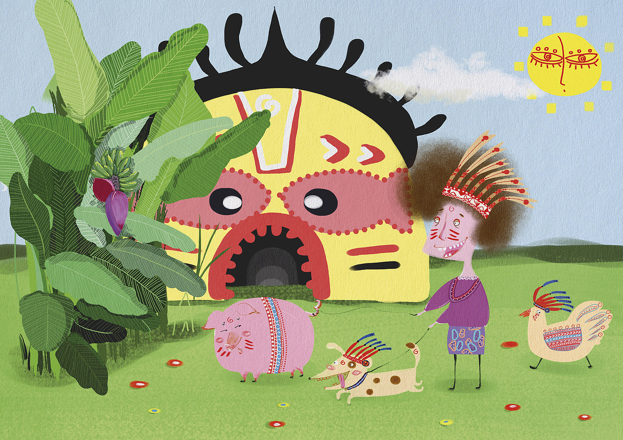 茜薇《传》插画设计#青春答卷2016#（图ZNTE0NDI1NTY=） - 儿童插画 - 站酷设计师茜薇原创素材 - 站酷ZCOOL