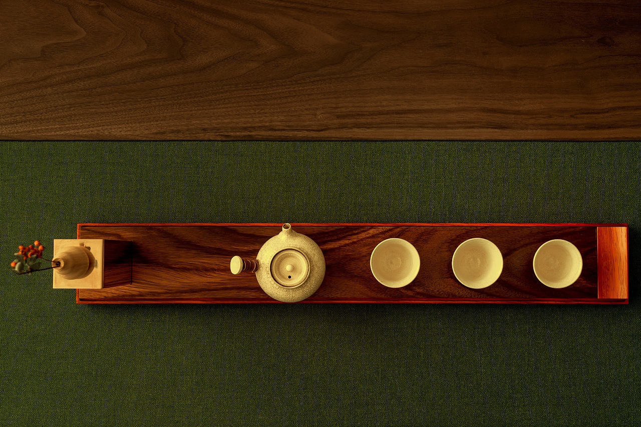 产品摄影|扁舟·古木生花实木茶海拍摄 淘宝详情页设计