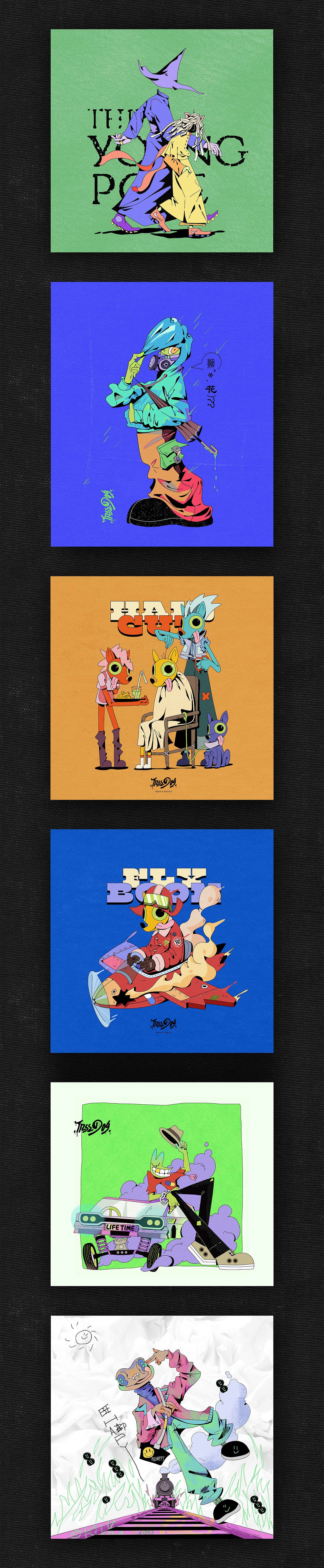 作品集-最近的练习（图ZMjczMjY3Mzg4） - 新锐潮流插画 - 站酷设计师树狗原创素材 - 站酷ZCOOL