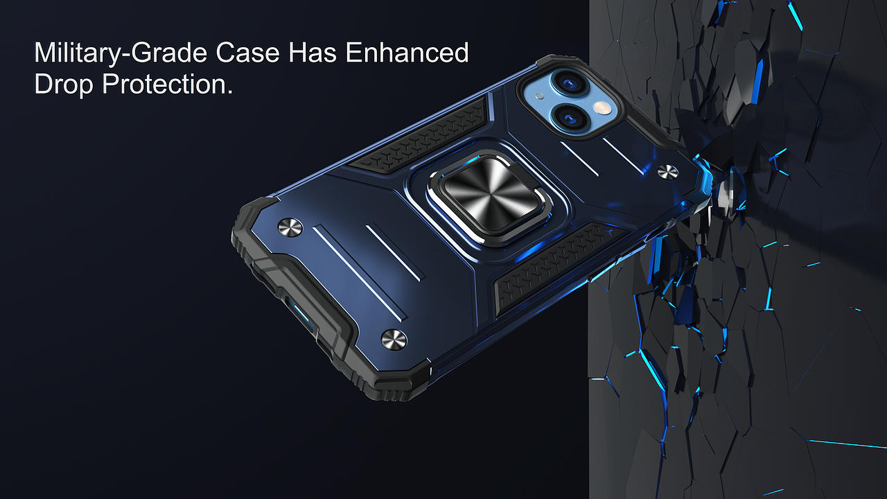 三个公司手机壳渲染动画