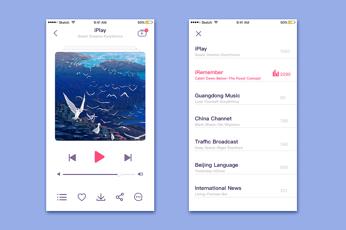 Dribbble 2017小结（图ZMTA1NzI4NzQ4） - APP界面 - 站酷设计师初版本原创素材 - 站酷ZCOOL