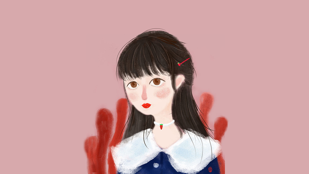 小清新女孩电脑壁纸