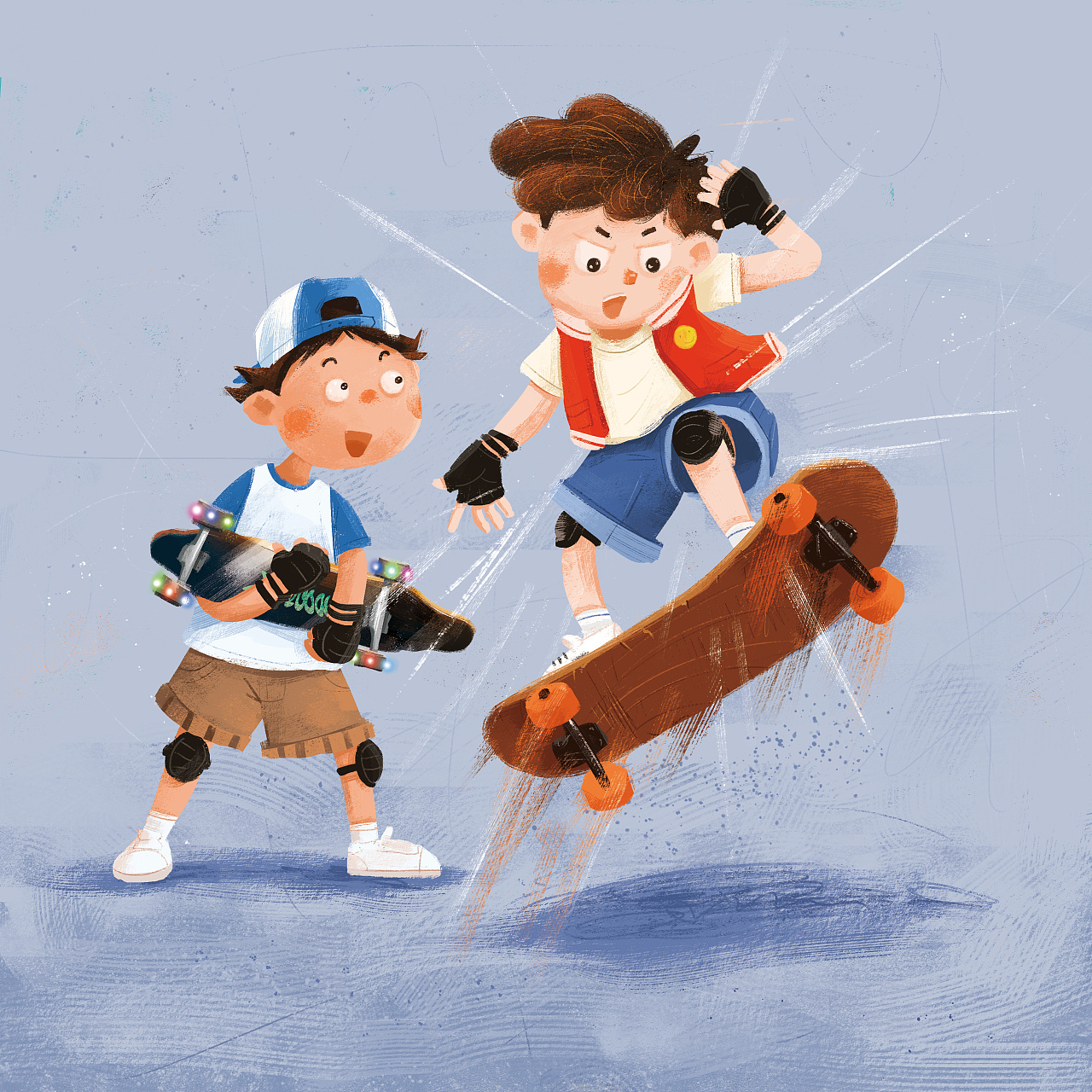 绘本《闪光的滑板鞋》