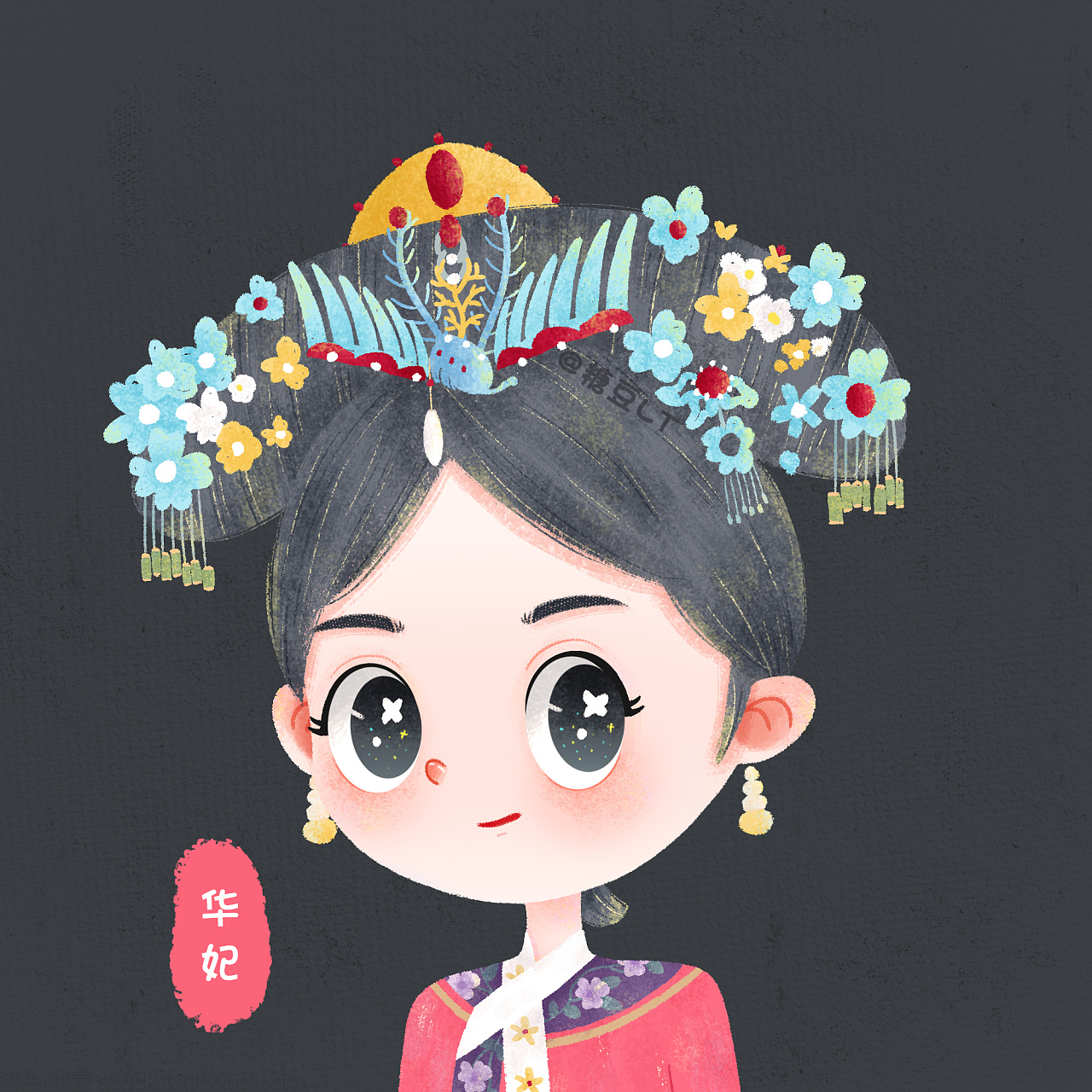 甄嬛传头像|插画|儿童插画|糖豆lt - 原创作品 - 站酷 (zcool)