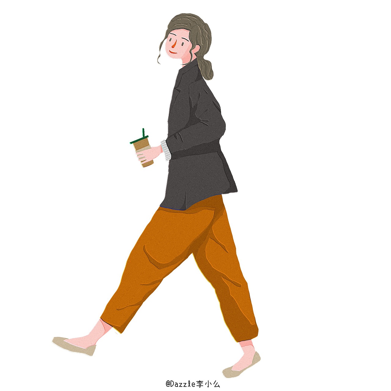 一组指绘小人物