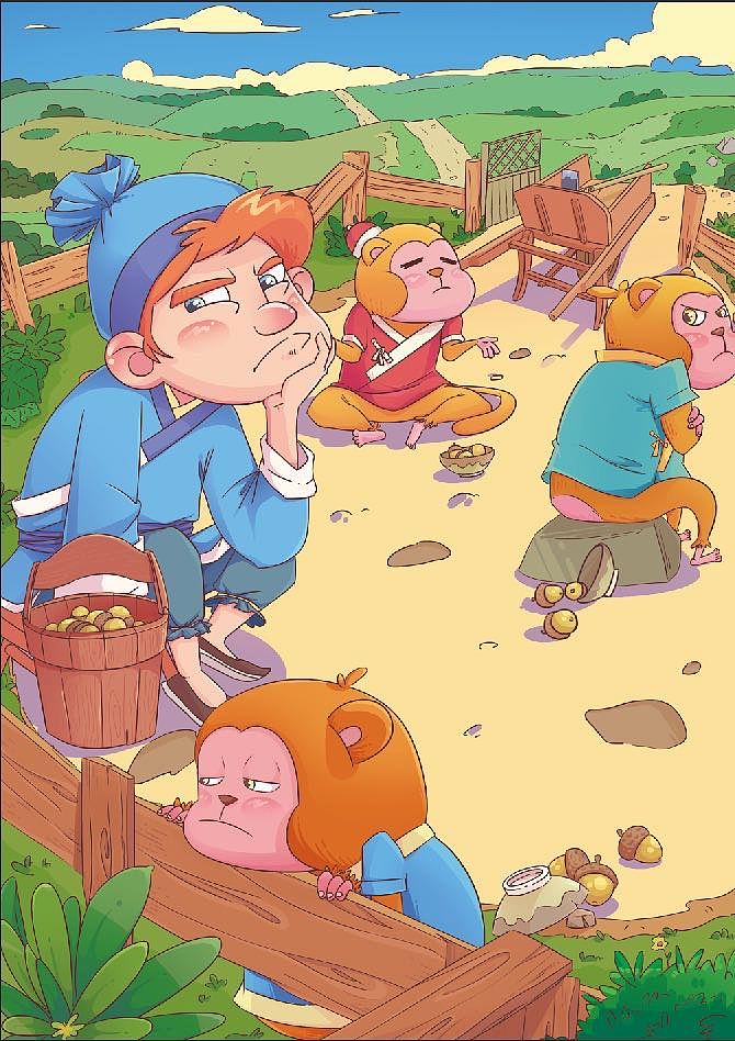 儿童古代寓言故事配图