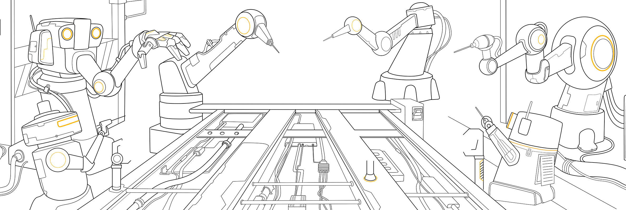 插画图形-金属机械风