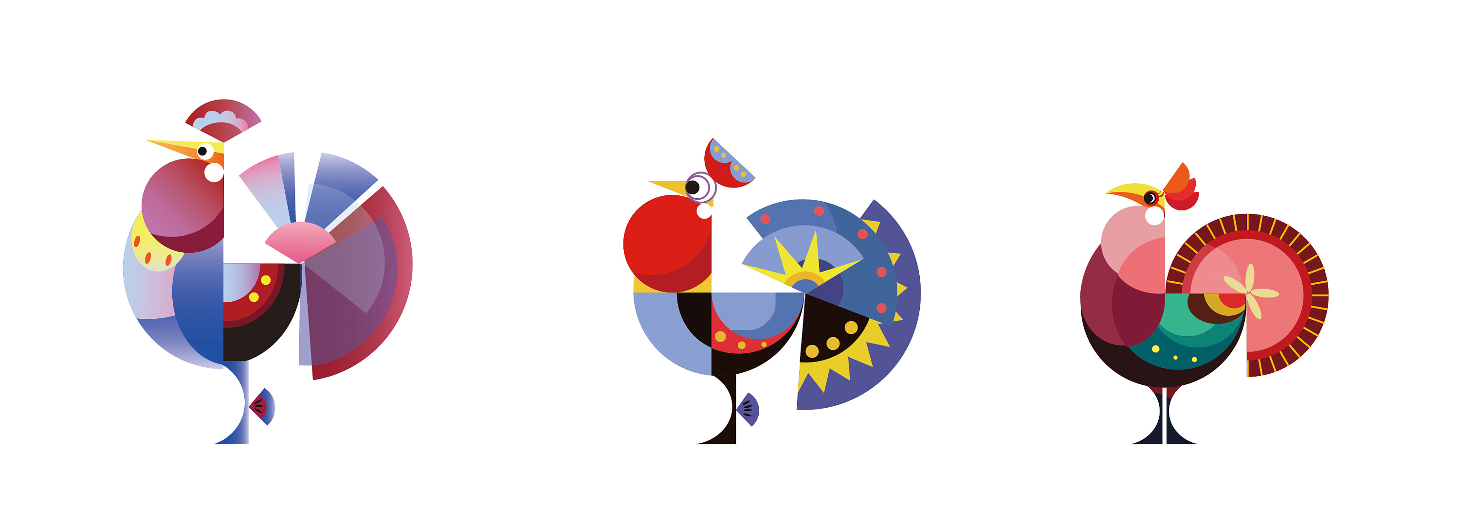 精美的鸡年插画4