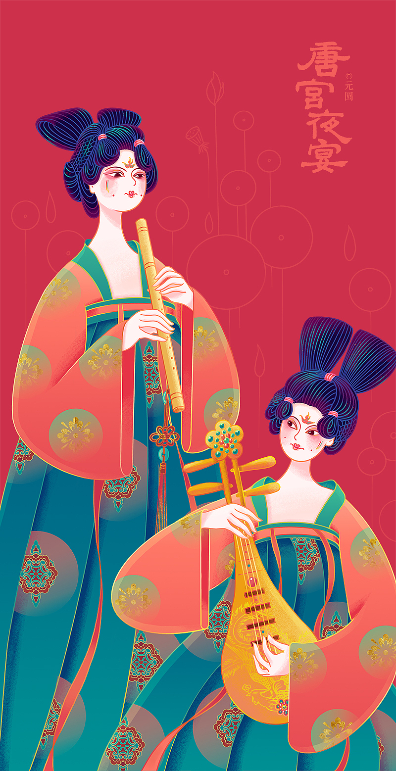 唐宫夜宴高冷国风版唐宫小姐姐来啦