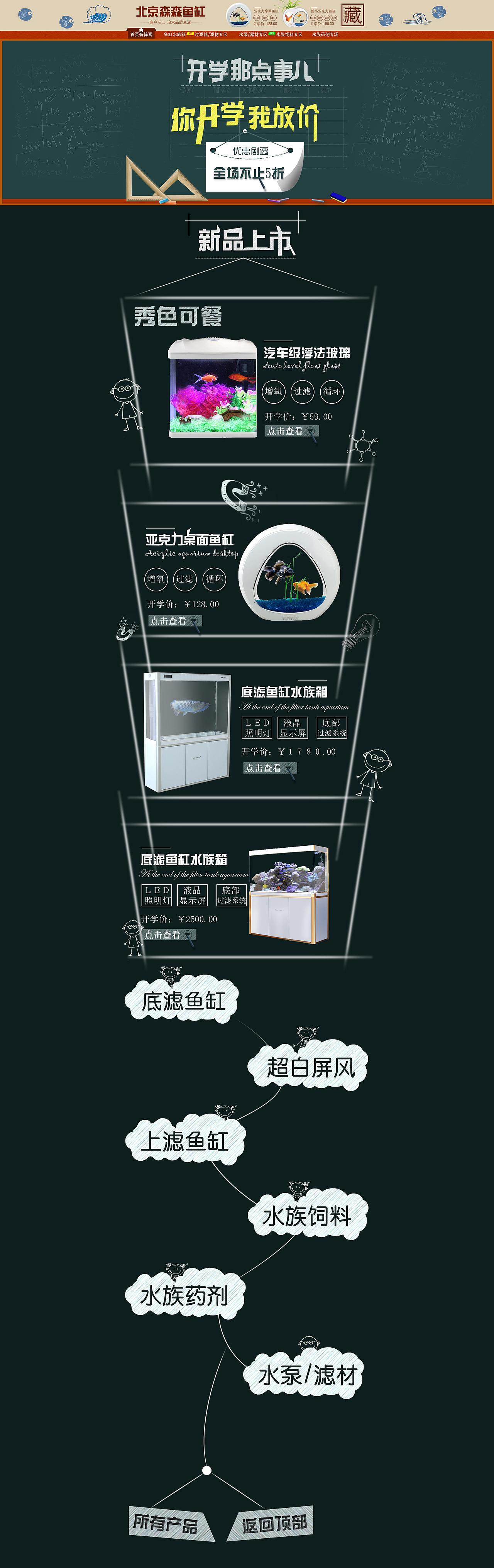 开学鱼缸首页（图ZNTcxNzQ5NDg=） - 其他平面 - 站酷设计师王刚刚原创素材 - 站酷ZCOOL