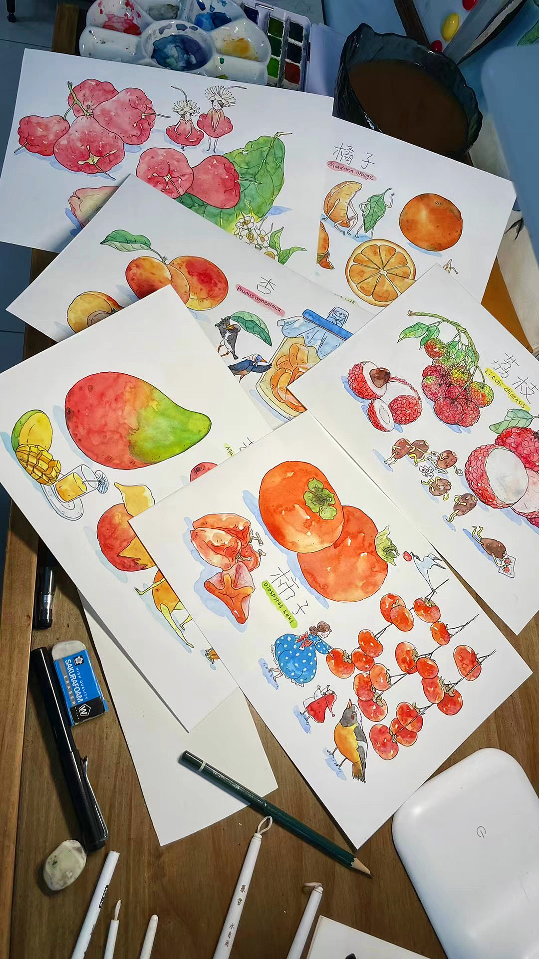 《水果的秘密》（图ZMjgxMTU1NTA0） - 创作习作 - 站酷设计师灰猫大米原创素材 - 站酷ZCOOL