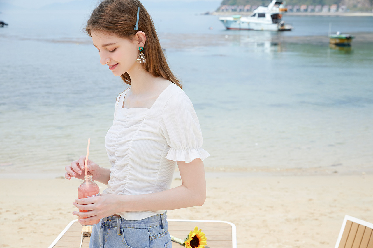 海边服装摄影，小清新服装，女装拍摄（图ZMjU5Mzc4MTky） - 人像摄影 - 站酷设计师徕汀服装摄影原创素材 - 站酷ZCOOL