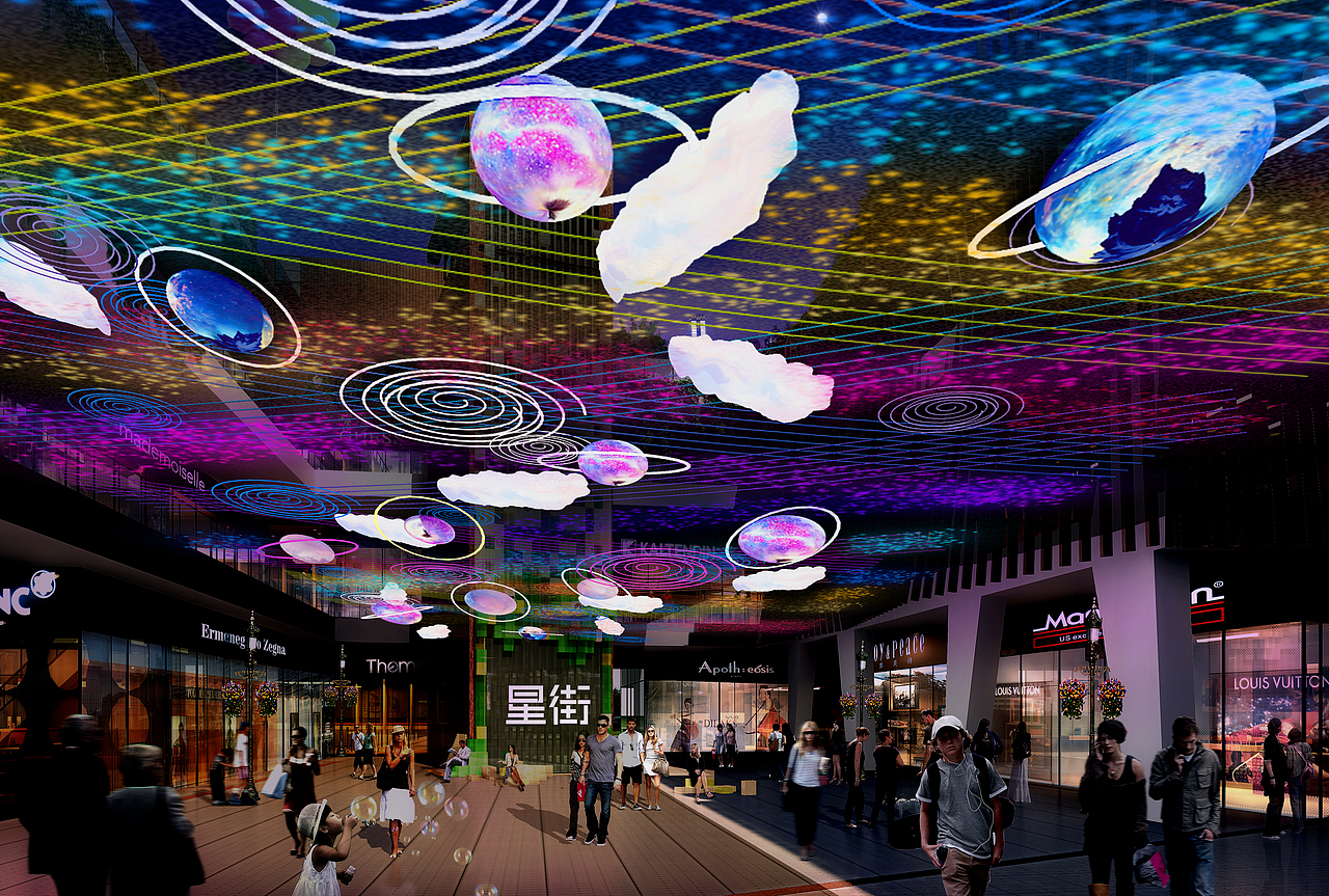 MOON MALL 犀哈来袭（图ZMjgxODA3MTQ0） - 商业空间设计 - 站酷设计师Y一Kevin原创素材 - 站酷ZCOOL