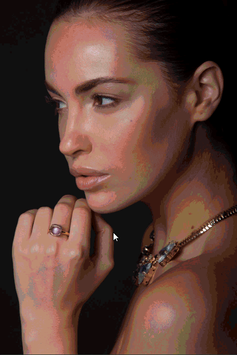 知名国外模特人物精修