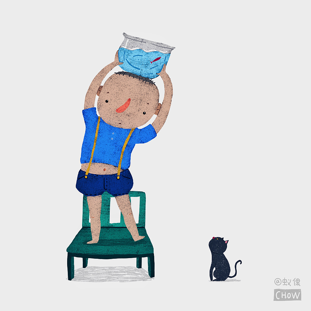 熊孩子们|插画|艺术插画|蚁倮_原创作品-站酷zcool