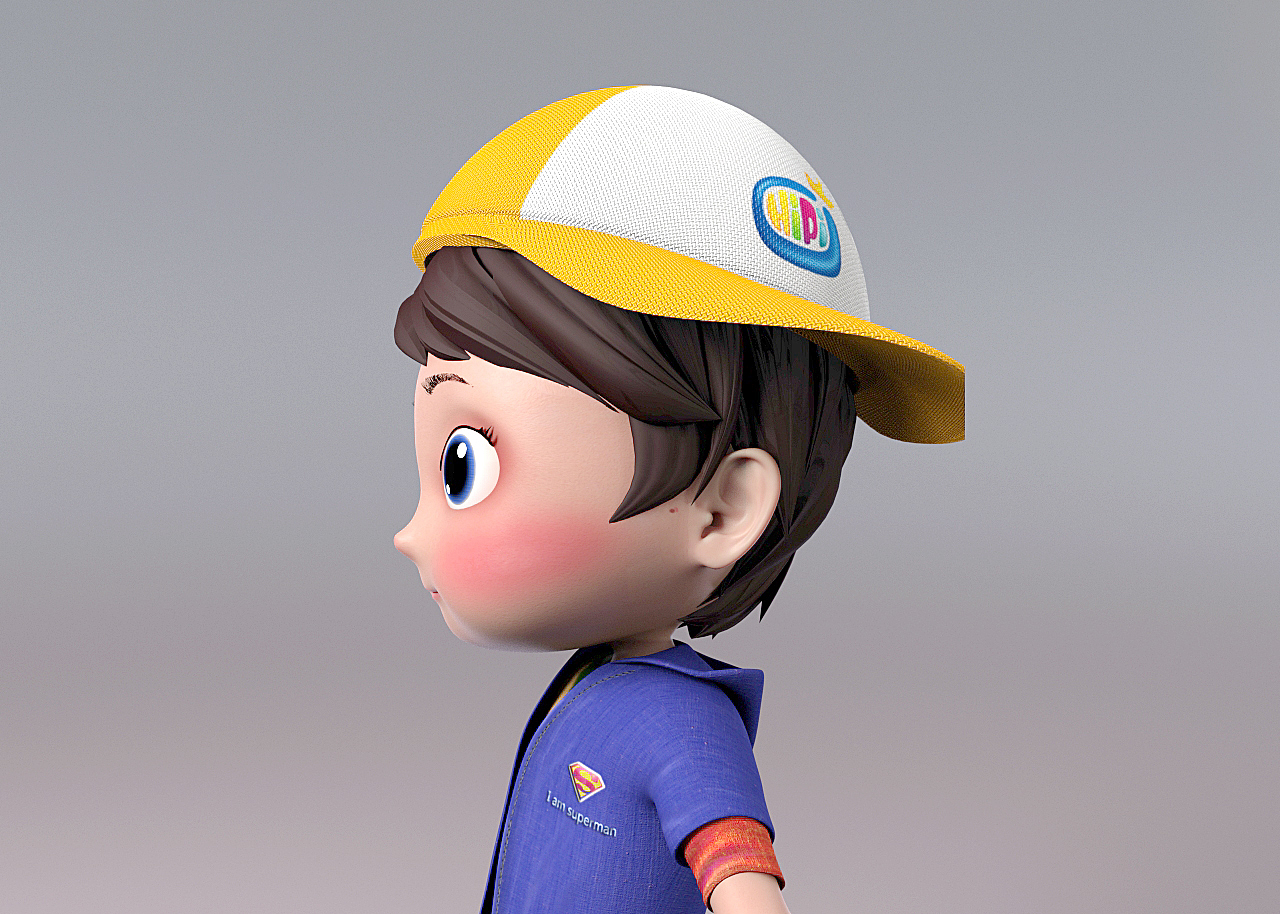 卡通人物卡通女孩三维动画角色设计