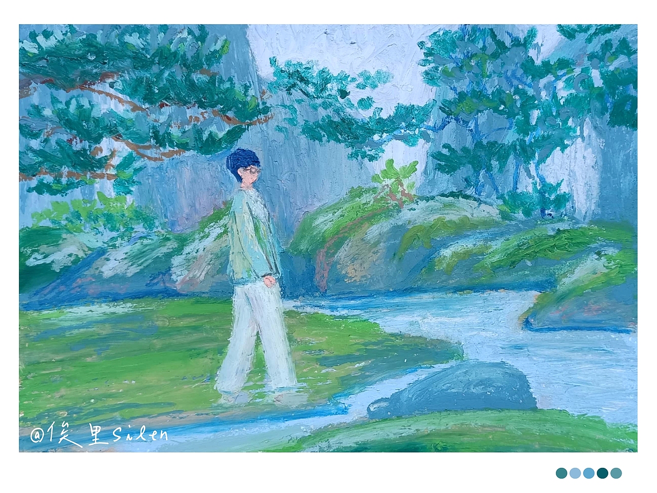 油画棒画许嵩（图ZMzE1NDU4NDAw） - 创作习作 - 站酷设计师俟里Silen原创素材 - 站酷ZCOOL