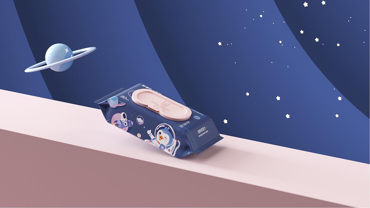 《德佑×中国航天十二天宫联名款》-润肤柔湿巾（图ZMjg5NjYwMDUy） - 包装 - 站酷设计师你好大海品牌设计原创素材 - 站酷ZCOOL