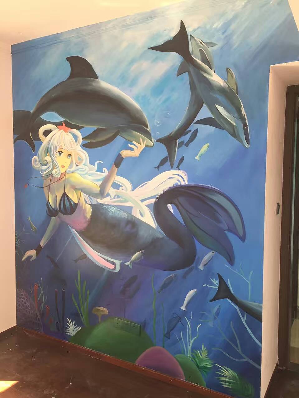 儿童房样板房彩绘