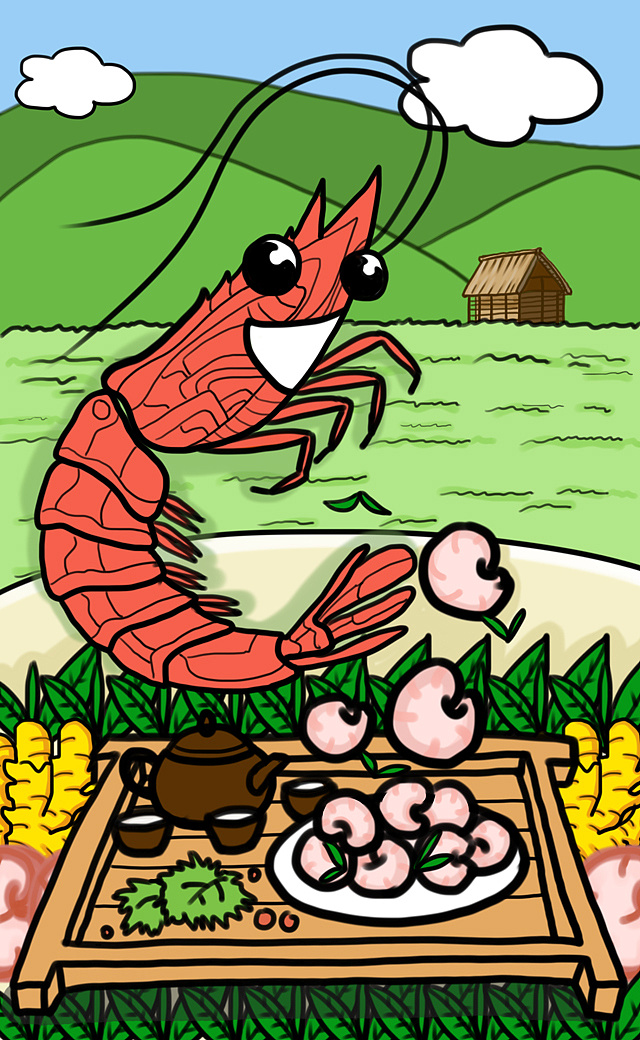 这是一个以八大菜系的代表菜品为主题的插画作品.