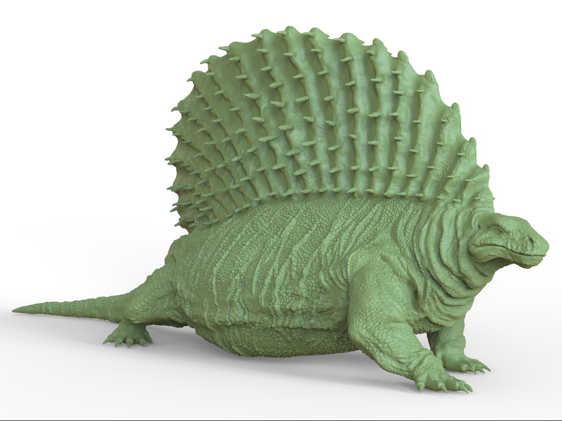 具有 PBR 纹理的异齿龙恐龙3D模型 - TurboSquid 1603245