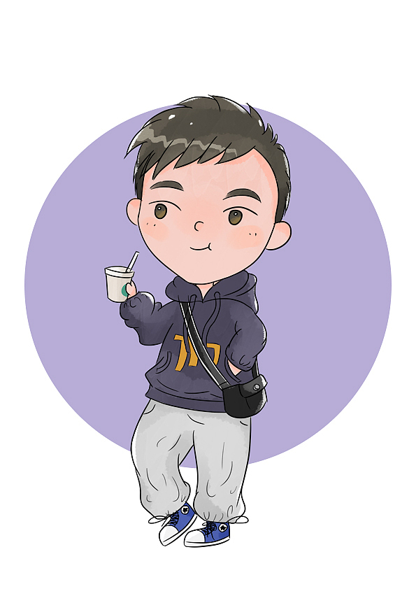 团队成员Q版手绘