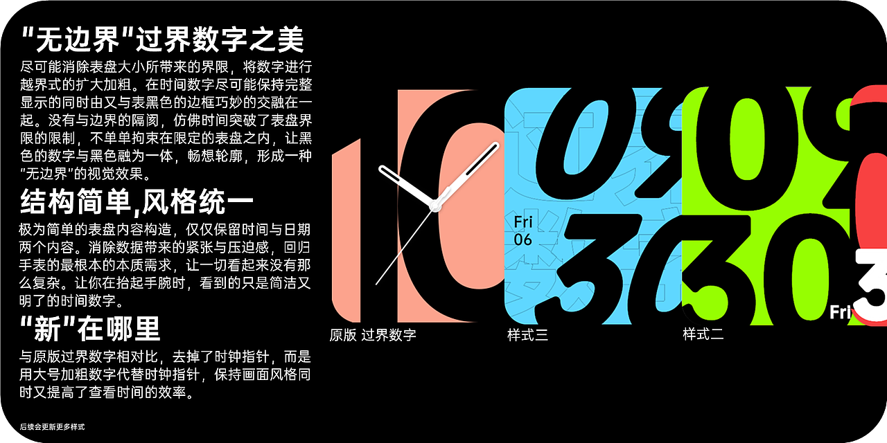 OPPO Watch表盘  新·过界数字（已实际上手体验）