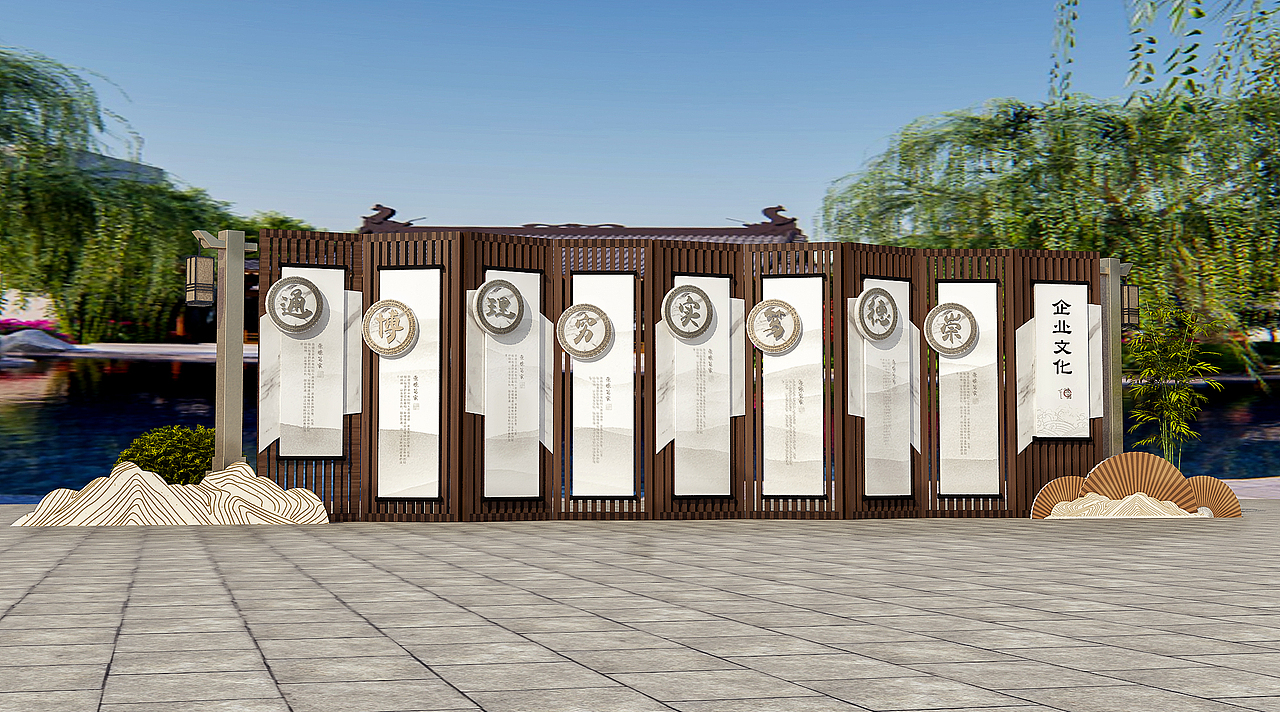 景区园林导视系统设计展厅设计（图ZMjU5OTE1NzQ4） - 商业空间设计 - 站酷设计师雨文柒_原创素材 - 站酷ZCOOL