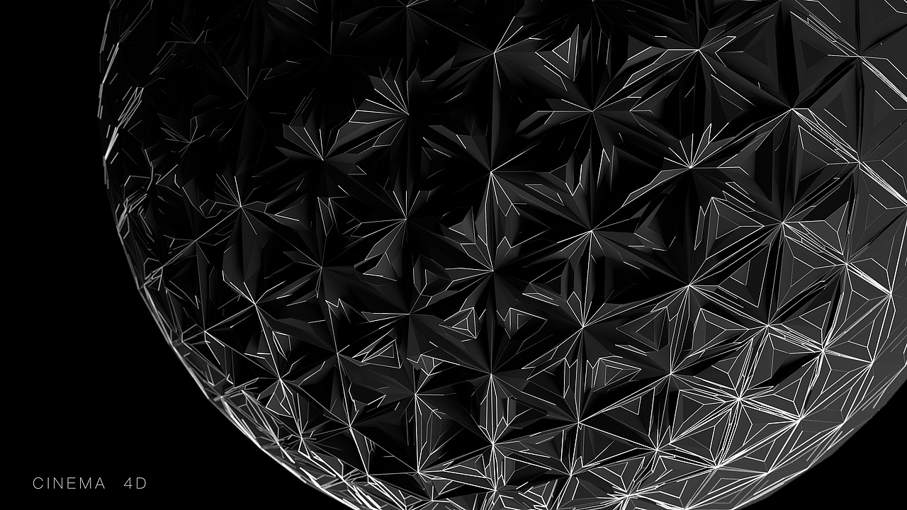 c4d倒角起伏球体