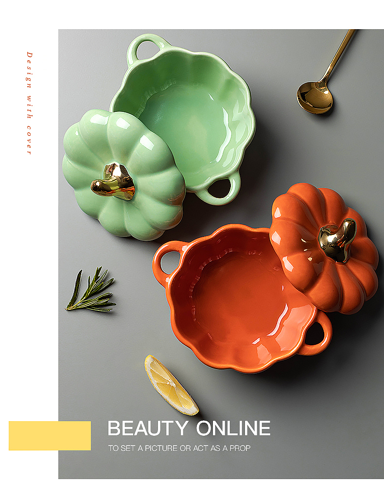 南瓜形状 | 多色蒸蛋盅×漫雨集市 电商摄影 南京摄影