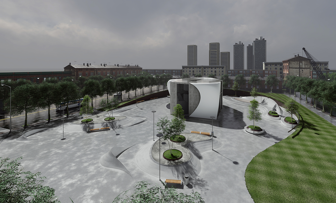 “不存在”的艺术展览馆建筑以及周边环境设计（图ZMjMzNjk4MTQ0） - 建筑设计 - 站酷设计师JHBOOM工作室原创素材 - 站酷ZCOOL