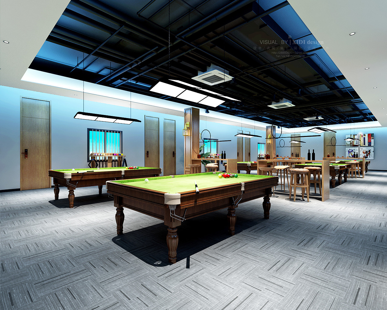 台球 桌球 棋牌室（图ZMjE3NzE3ODgw） - 家装设计 - 站酷设计师少女Akihi原创素材 - 站酷ZCOOL
