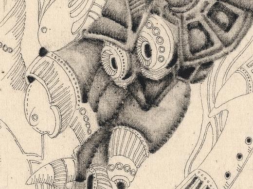 之三十八:装饰 布面墨 李晴