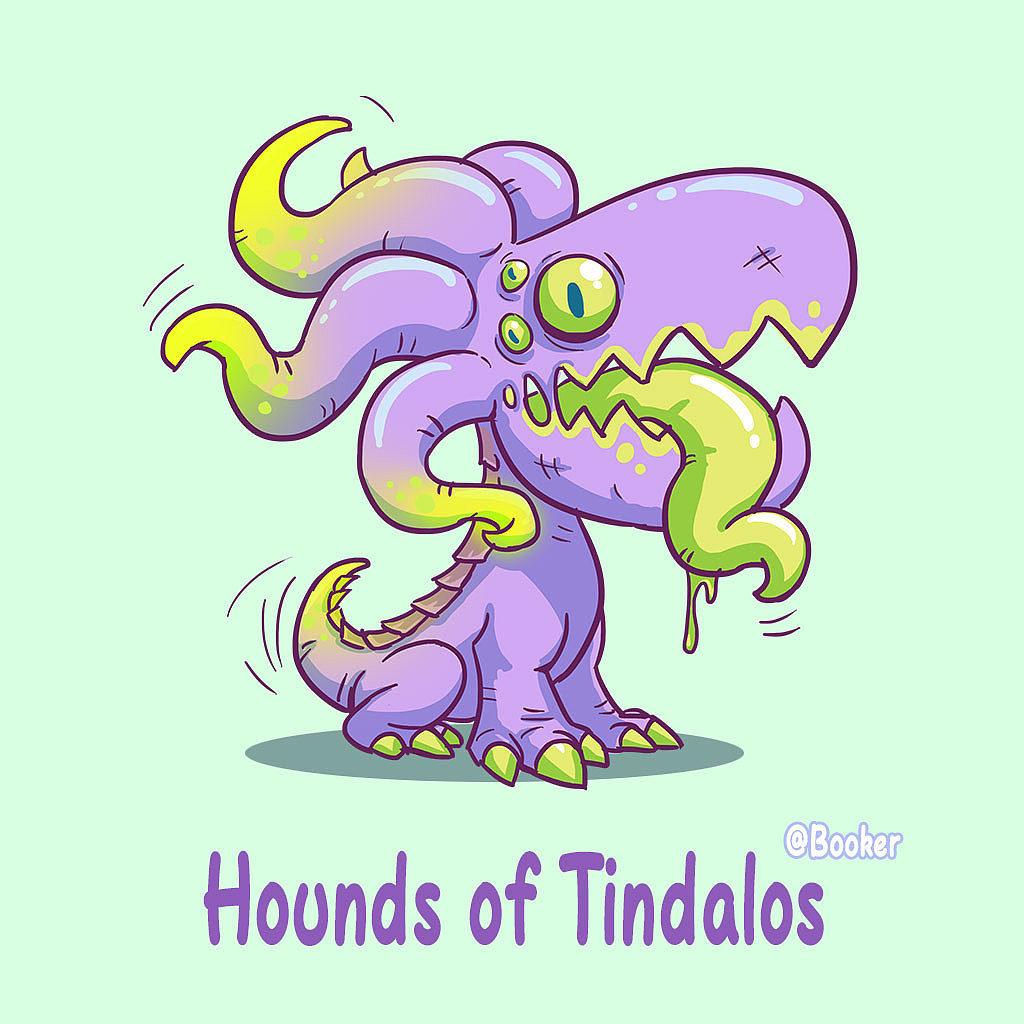 原创卡通版克苏鲁插画